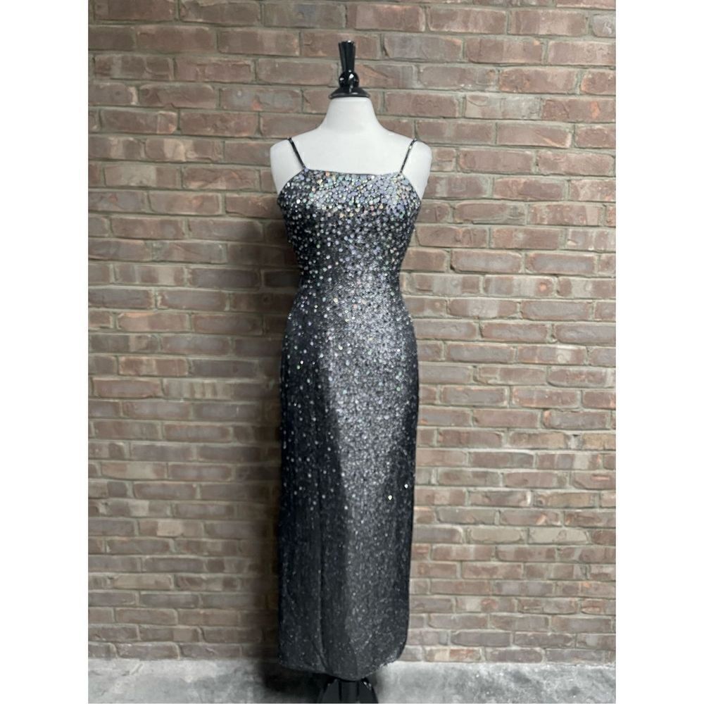 Modern Maids Collection Shimmer Spaghetti Strap Evening Gown Size 8 - Picture 2 of 8